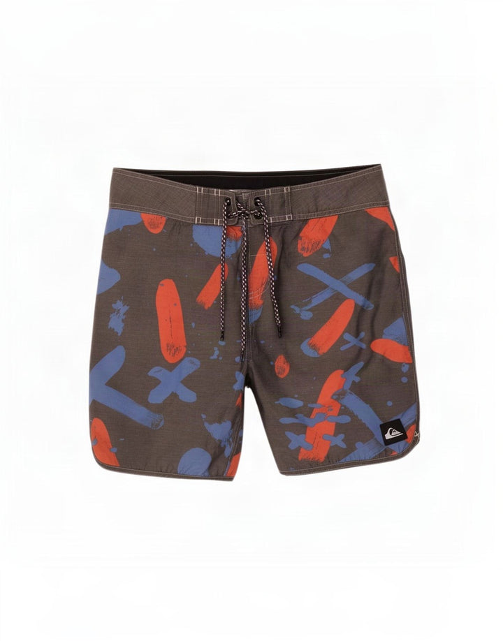 Quiksilver Mens Swimming Shorts Medium Grey Polyester