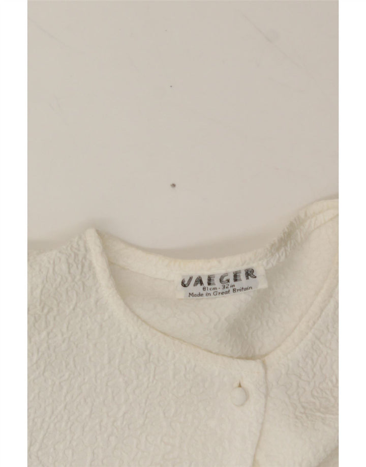 JAEGER Womens Shirt Blouse UK 6 XS White Vintage Jaeger and Second-Hand Jaeger from Messina Hembry 