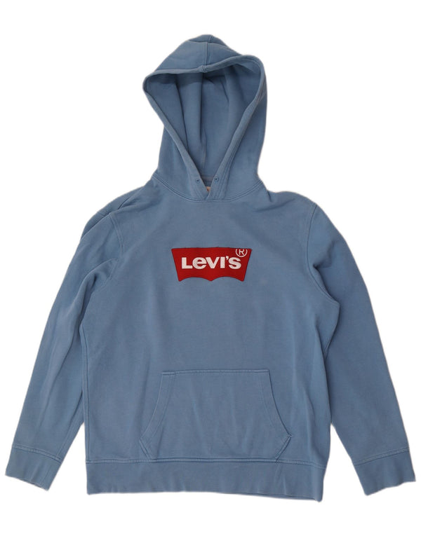Levi's Grafisk hættetrøje til mænd, stor blå bomuld