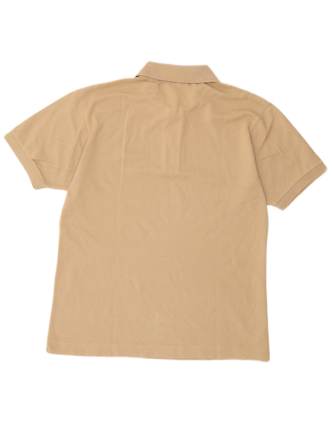 Lacoste Mens Classic Fit Polo Shirt Size 4 Medium Beige Cotton