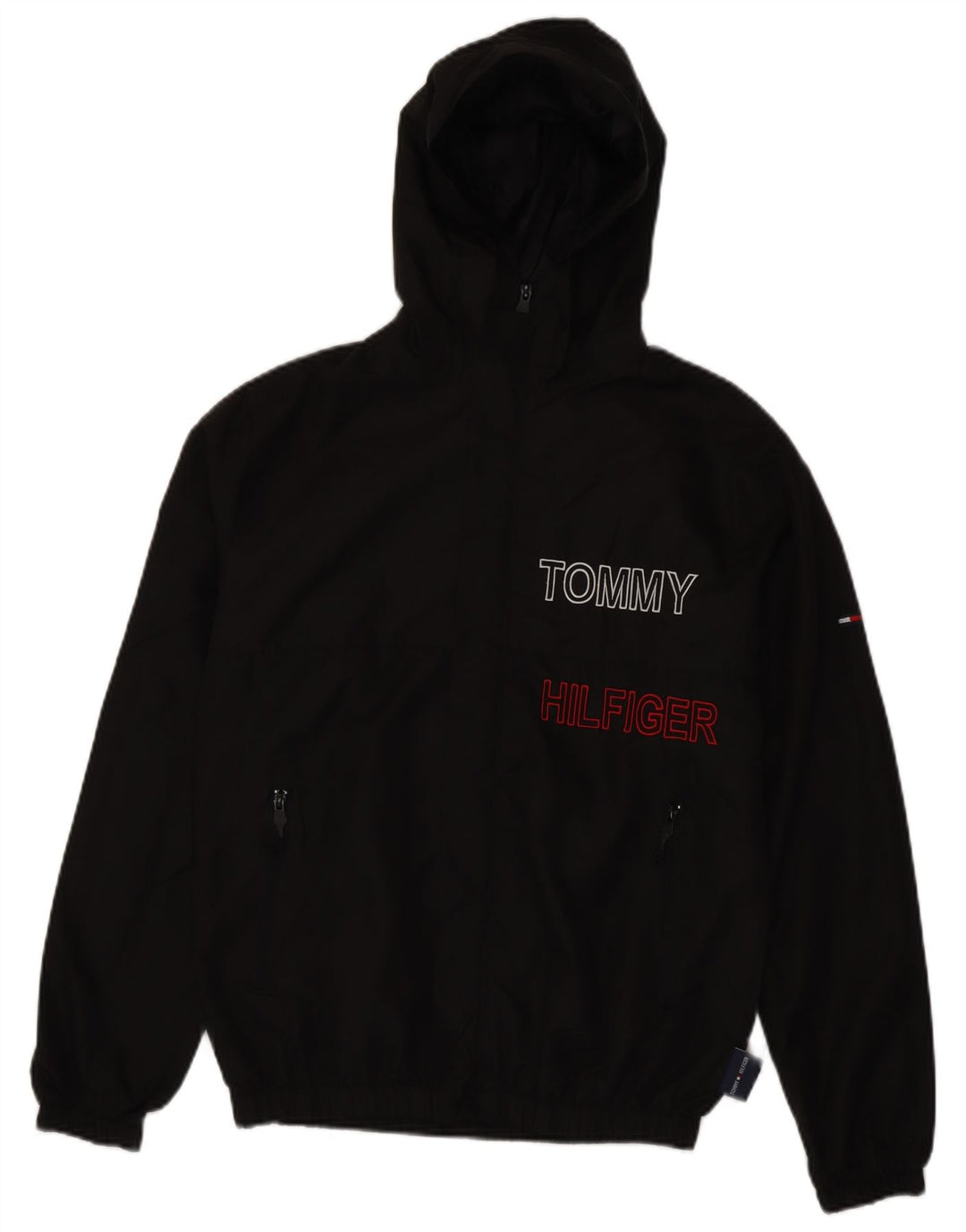 Tommy Hilfiger Masculino Mick Jagger Graphic Bomber Jacket Reino Unido 38 Médio Preto