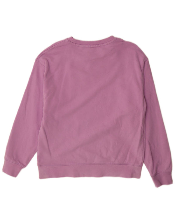 Levi's Sweat-shirt surdimensionné graphique pour femme UK 10 Small Violet Coton