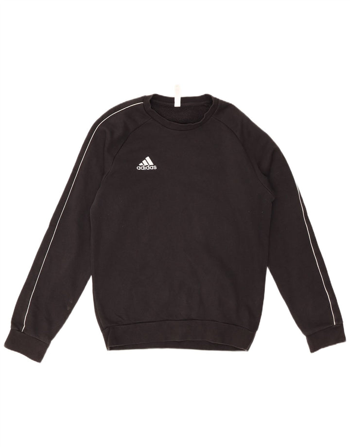 Felpa ADIDAS da uomo maglione piccolo cotone nero