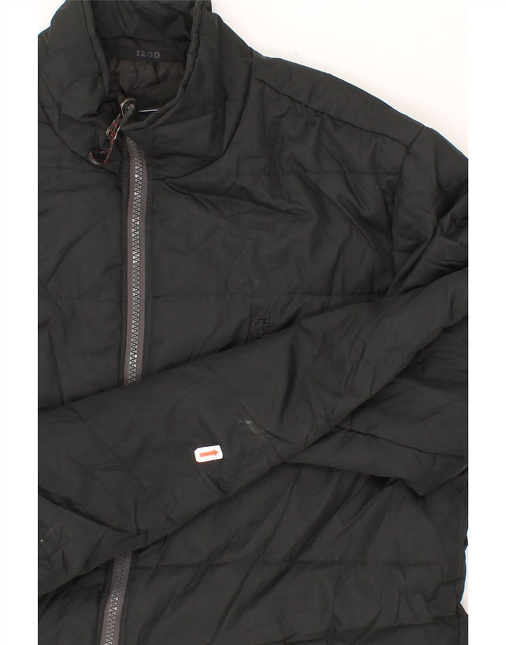 IZOD Mens Windbreaker Jacket UK 36 Small Black Polyester Vintage Izod and Second-Hand Izod from Messina Hembry 