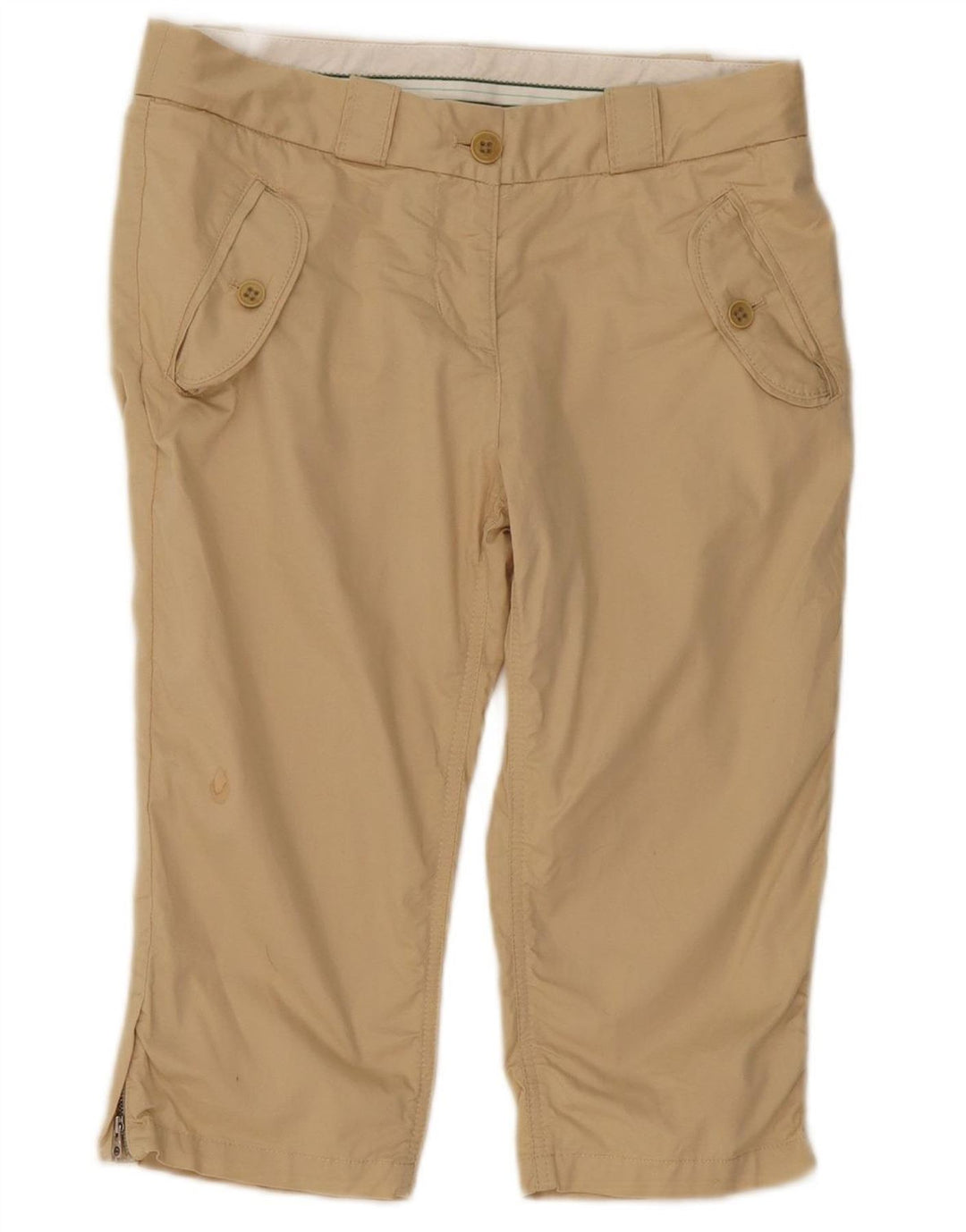 TIMBERLAND Womens Straight Capri Trousers EU 38 Medium W32 L16 Beige