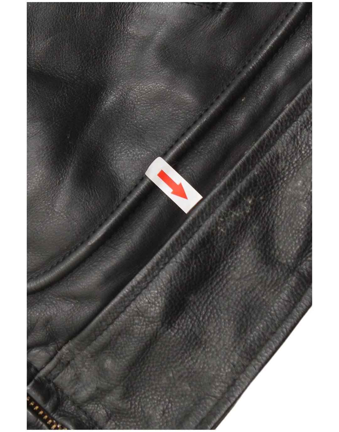 Jeanseria Del Corso Mens Leather Jacket UK 36 Small Black