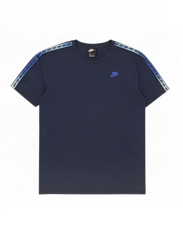 T-shirt grafica da uomo Nike Top Large blu navy color block
