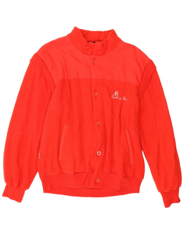 Conte of Florence Mens Cardigan Sweater Large Red