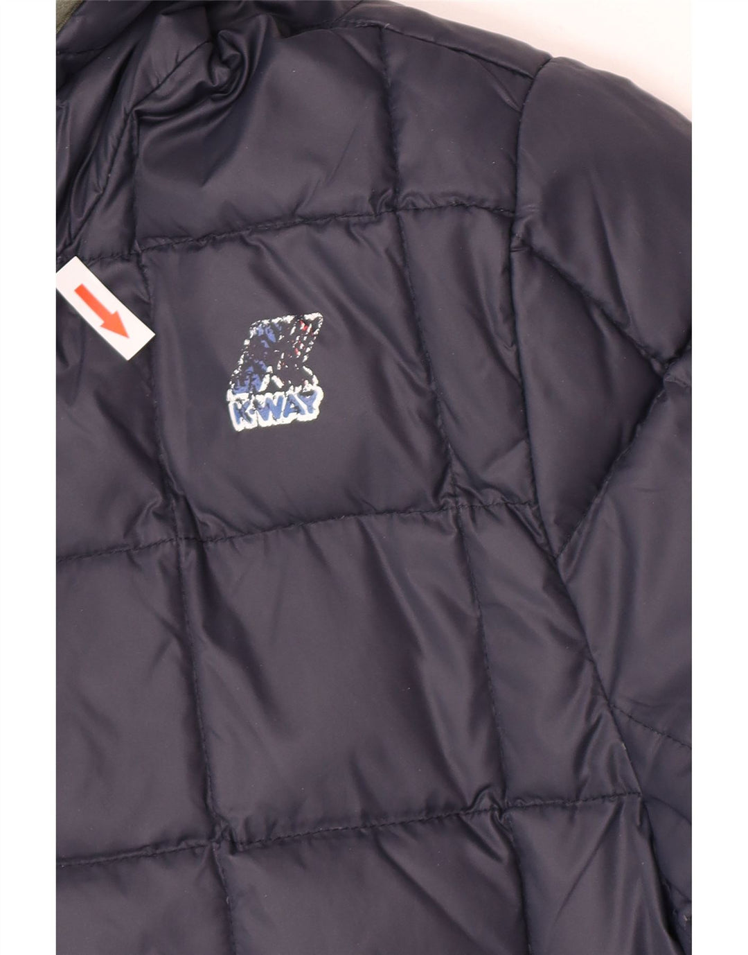 Giacca imbottita reversibile con cappuccio da uomo K-Way UK 38 Verde medio Poliammide