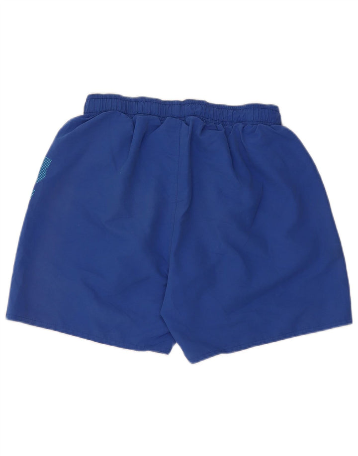Arena Mens Graphic Sport Shorts Medium Blue Polyester