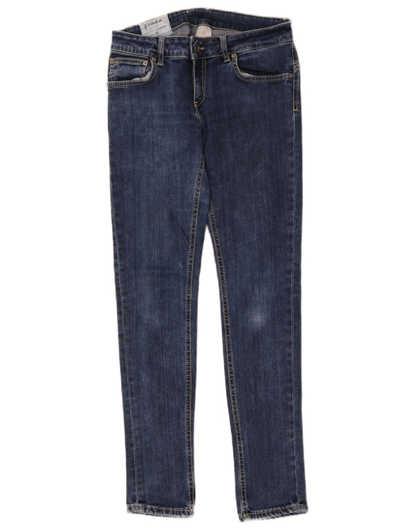 Женские джинсы скинни Dondup W28 L29 темно-синие, хлопок