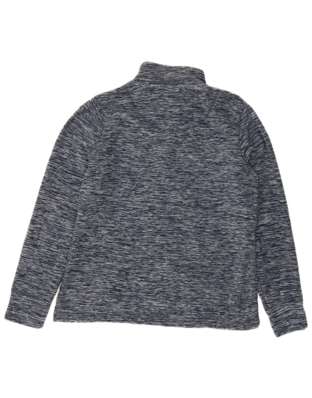 WEIRD FISH Womens Fleece Jacket UK 12 Medium Navy Blue Flecked Polyester