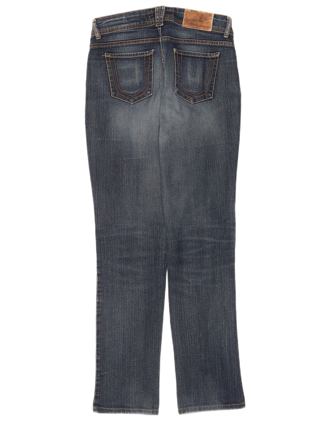 Trussardi Womens Straight Jeans W28 L32 Navy Blue Cotton