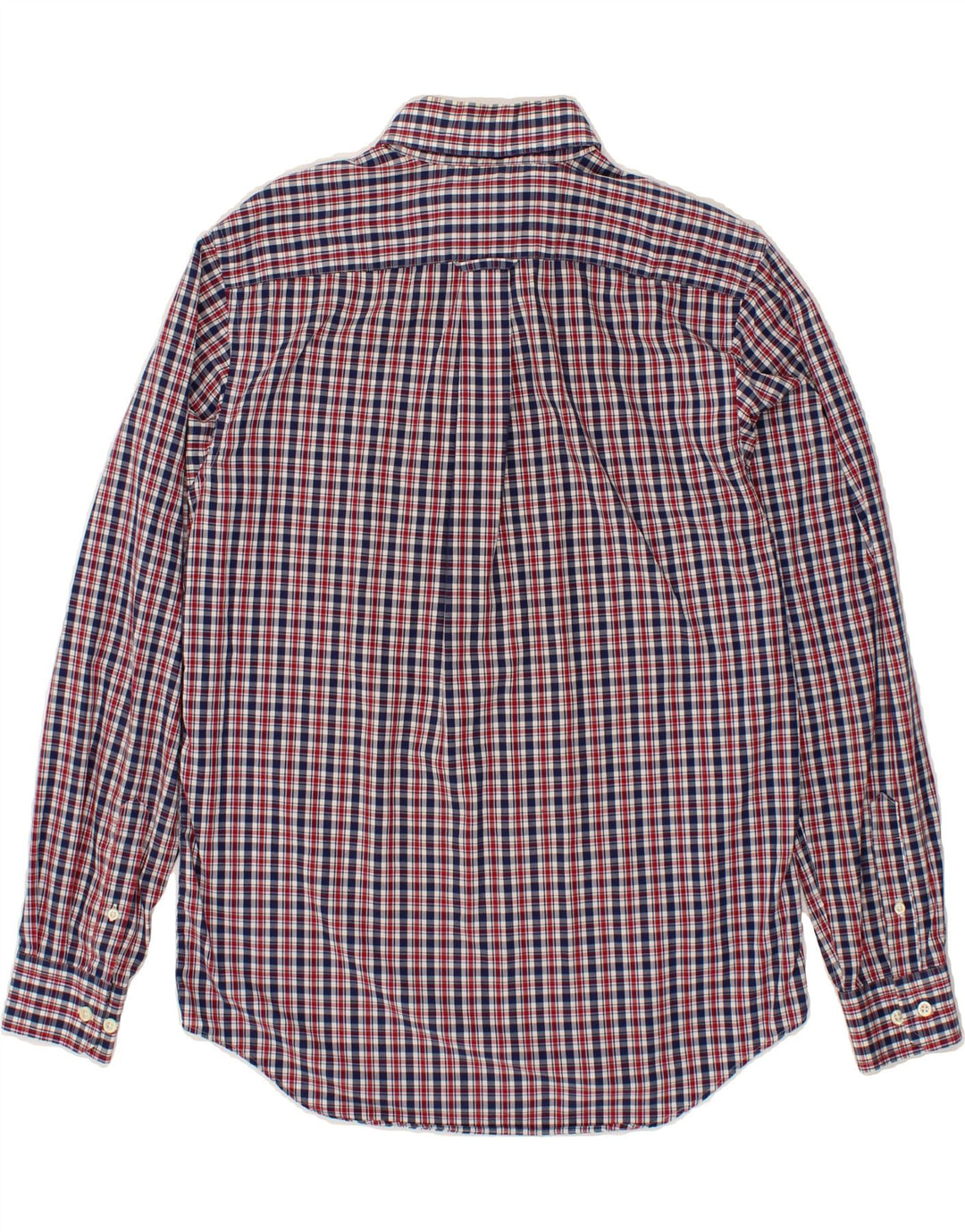 NAUTICA Mens Slim Fit Shirt Medium Navy Blue Check Cotton Vintage Nautica and Second-Hand Nautica from Messina Hembry 