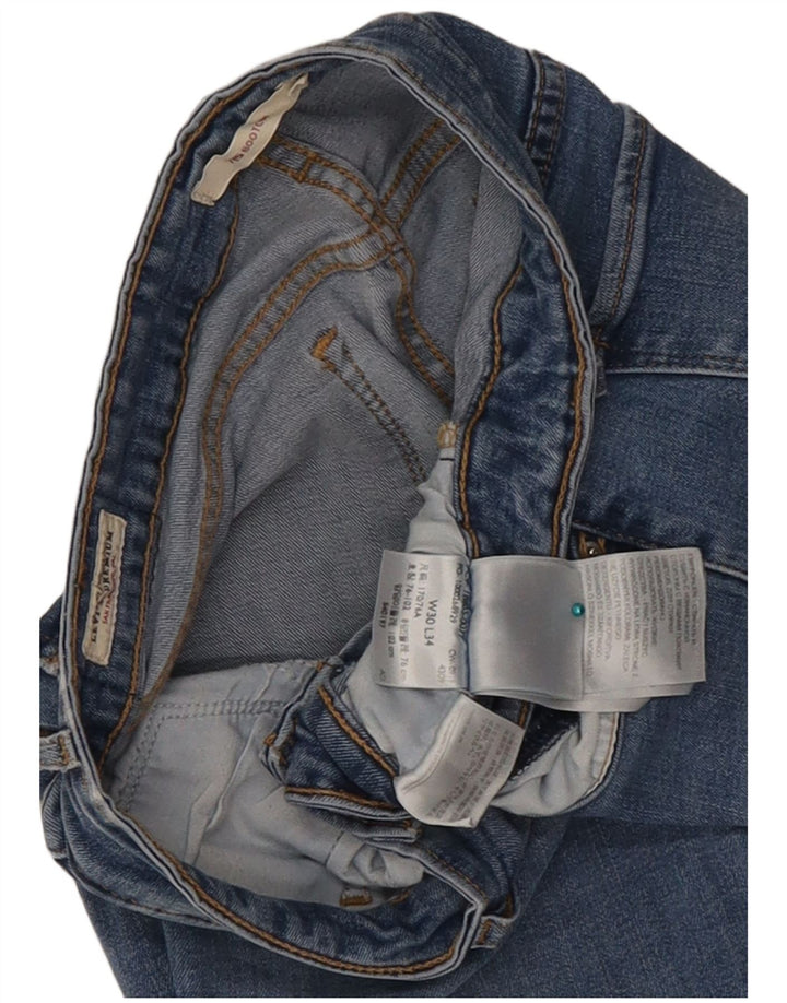 Levi's Womens 715 Bootcut Jeans W30 L27 Blue Cotton