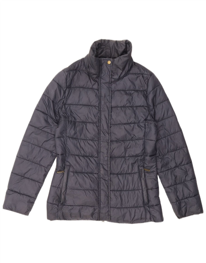 BARBOUR Polstret jakke til kvinder UK 10 Lille marineblå polyamid