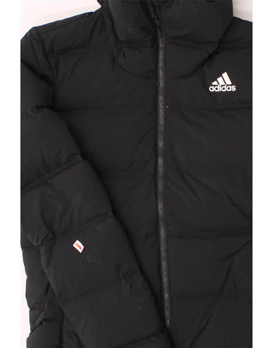 ADIDAS Womens Hooded Padded Jacket UK 2 2XS Black Polyamide Vintage Adidas and Second-Hand Adidas from Messina Hembry 