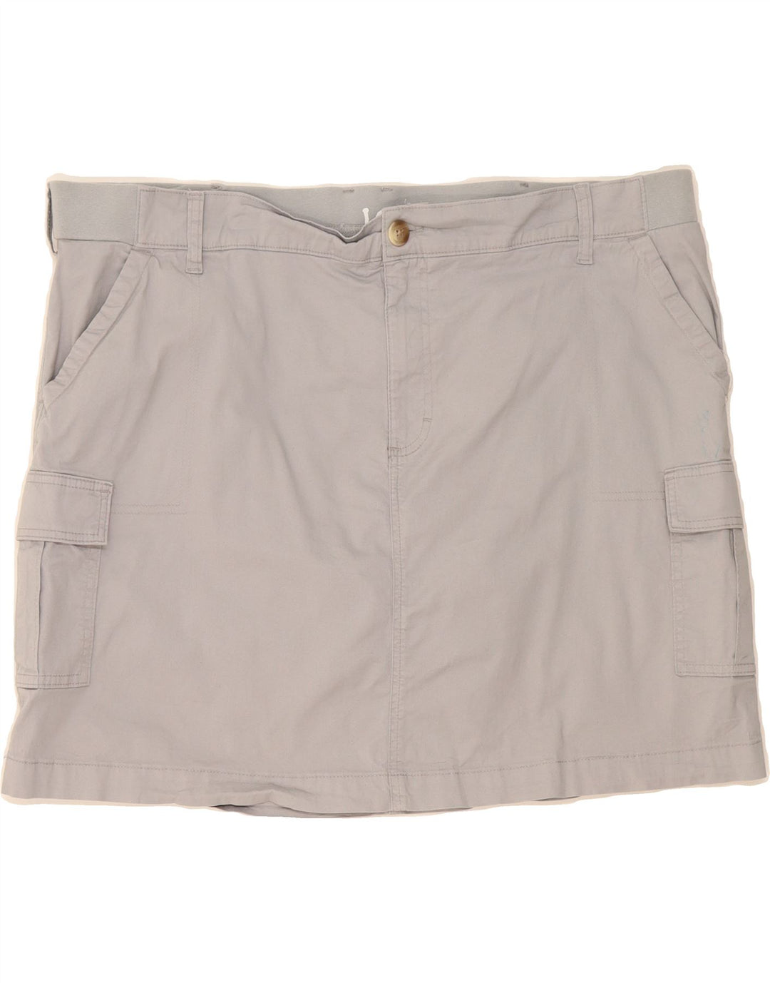 LEE Womens Regular Fit Skort US 22 3XL W44 Grey Cotton Vintage Lee and Second-Hand Lee from Messina Hembry 