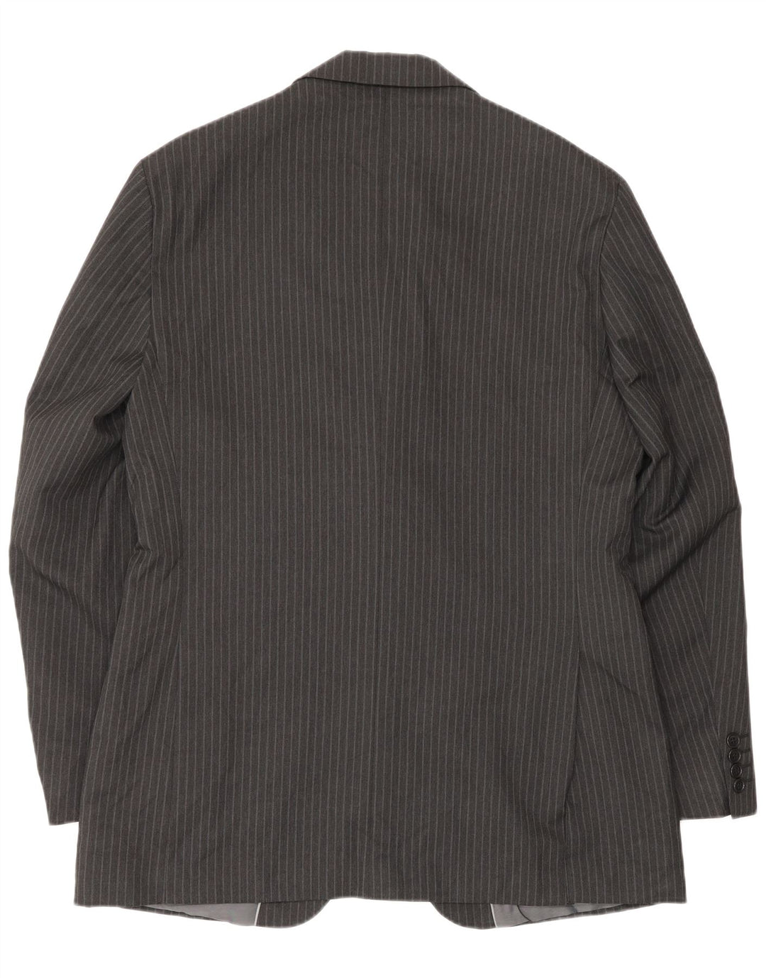 Marks & Spencer Mens 2 Button Blazer Jacket IT 40 Large Grey Pinstripe