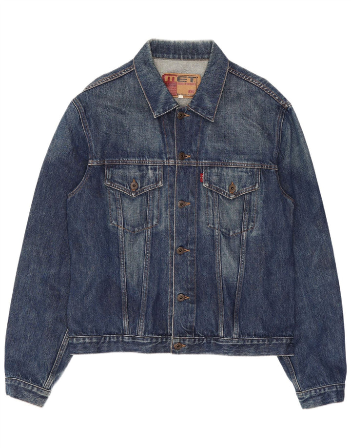 MET Womens Denim Jacket UK 20 2XL Blue Cotton