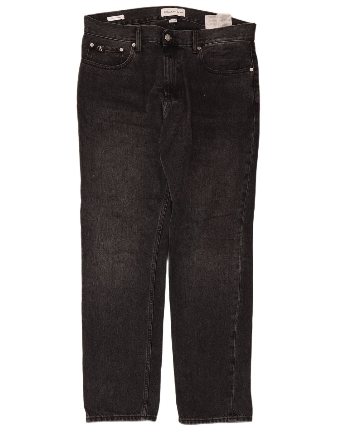 Calvin Klein Jean droit homme W32 L30 coton noir