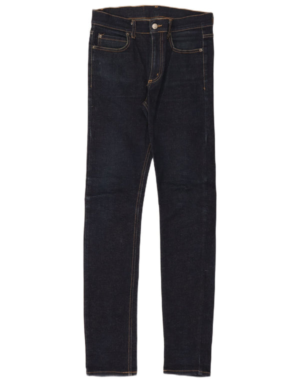 Cheap Monday Womens Skinny Jeans W33 L34 Navy Blue Cotton
