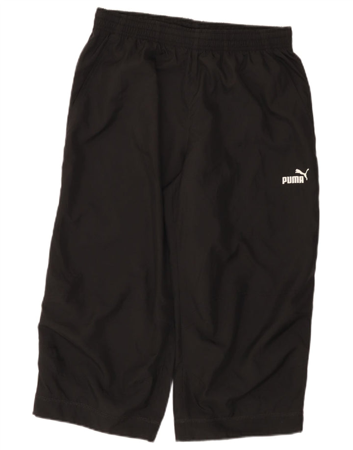 Puma Herren Graphic Capri-Trainingshose aus mittelschwarzem Polyester