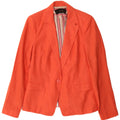 Zara Womens 1 Button Blazer Jacket UK 12 Medium Orange
