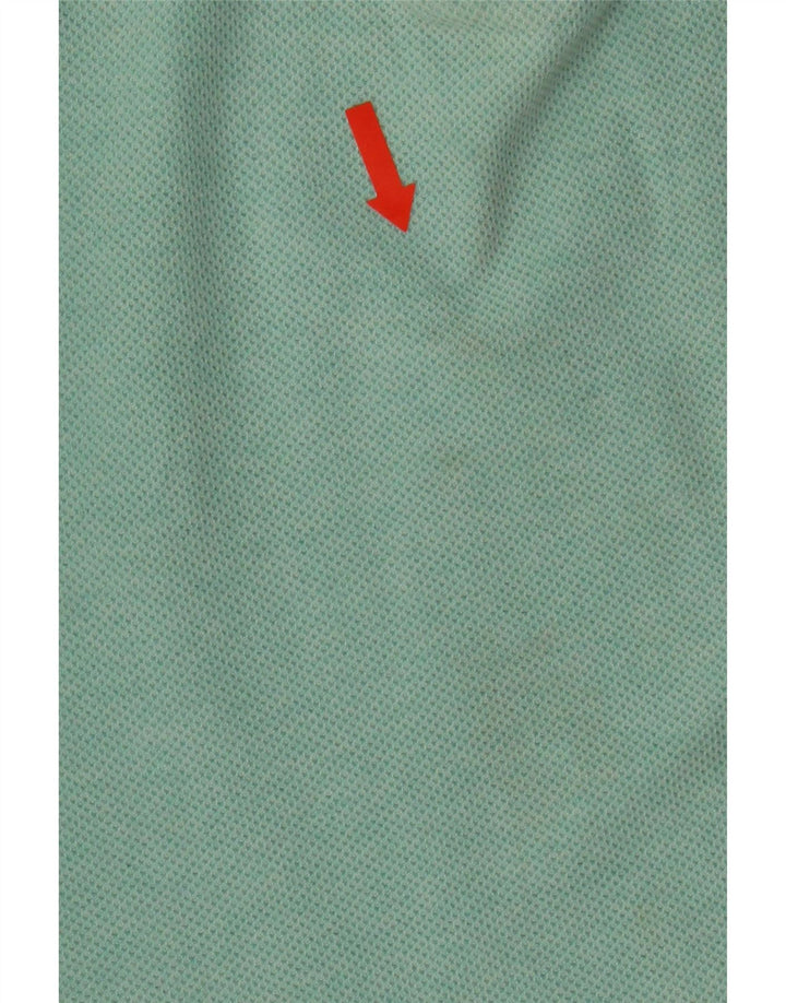 IZOD Womens Zip Neck Sweatshirt Jumper UK 18 XL Green Cotton Vintage Izod and Second-Hand Izod from Messina Hembry 