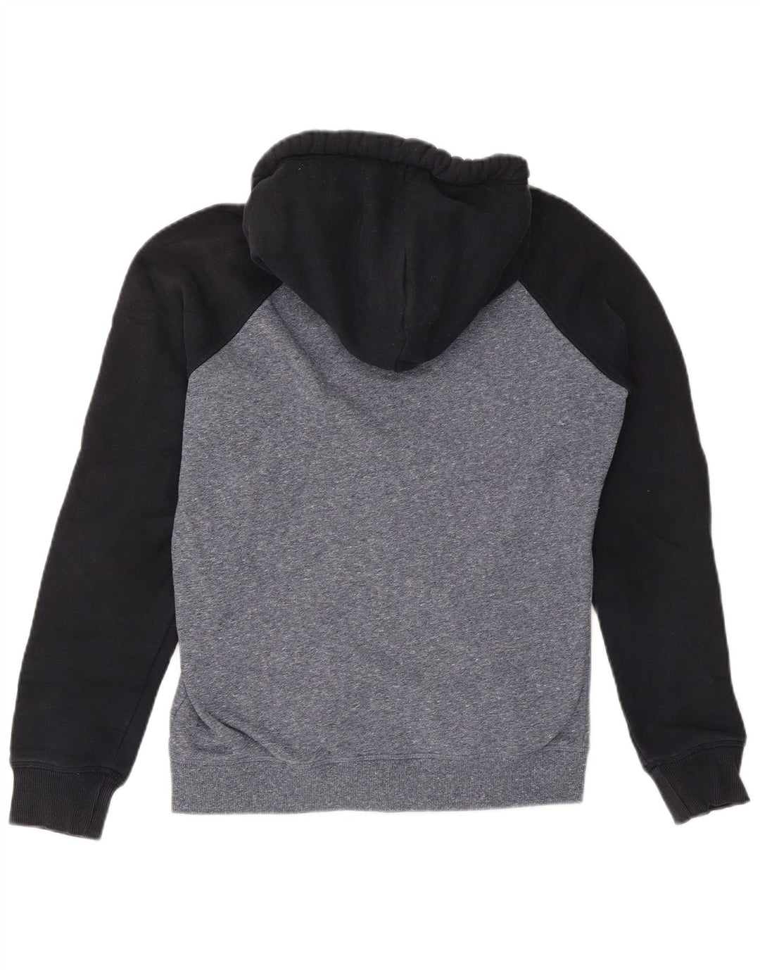 Superdry Mens Zip Hoodie Sweater Medium Grey Colourblock Cotton