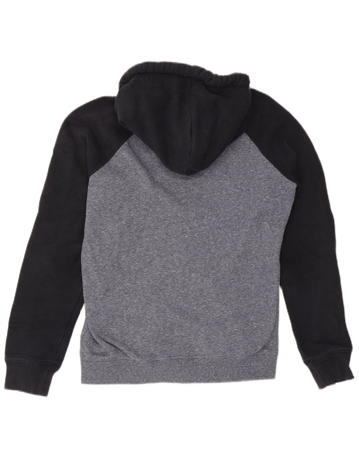 Superdry Mens Zip Hoodie Sweater Medium Grey Colourblock Cotton