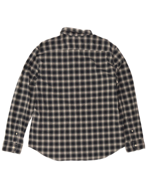 Levi's Mens Slim Shirt 2XL Navy Blue Check Cotton