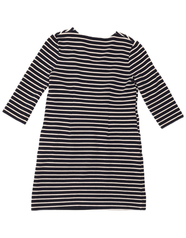 Abito a trapezio da donna Boden con maniche a 3/4 UK 14 Cotone a righe blu navy medio