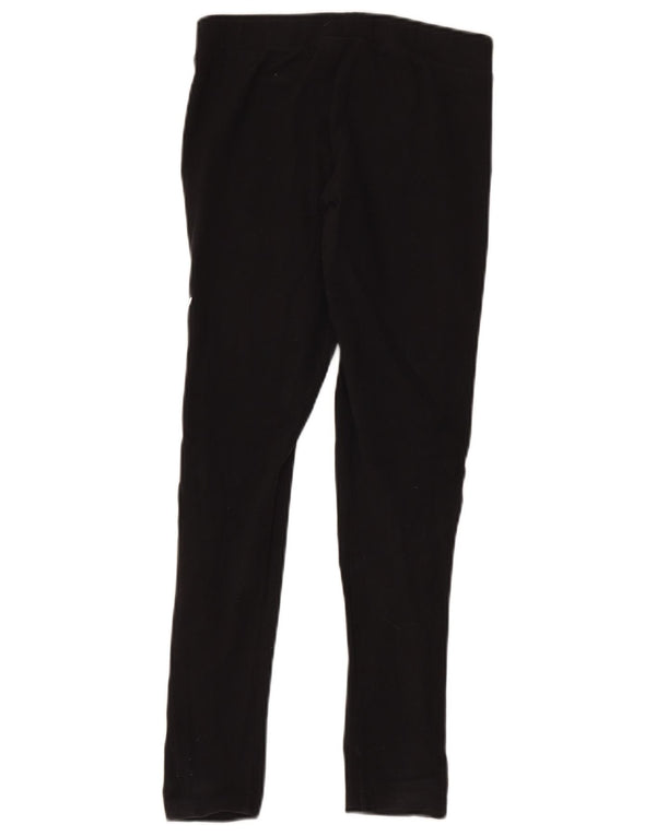 Leggings grafici da donna Adidas UK 12 cotone medio nero