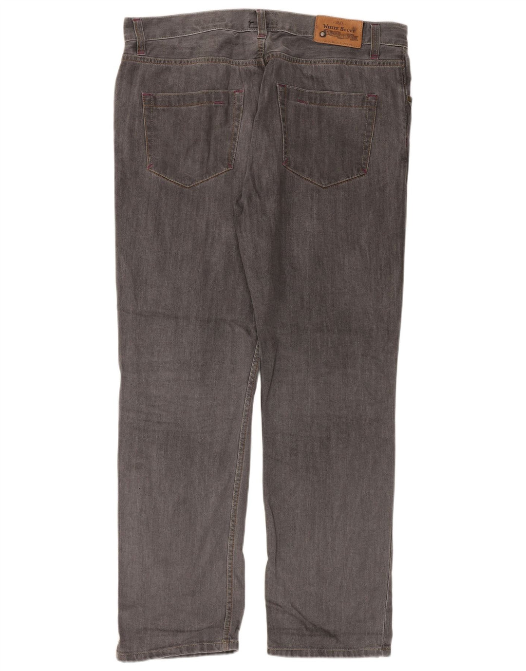 White Stuff Mens Straight Jeans W38 L32 Grey Cotton