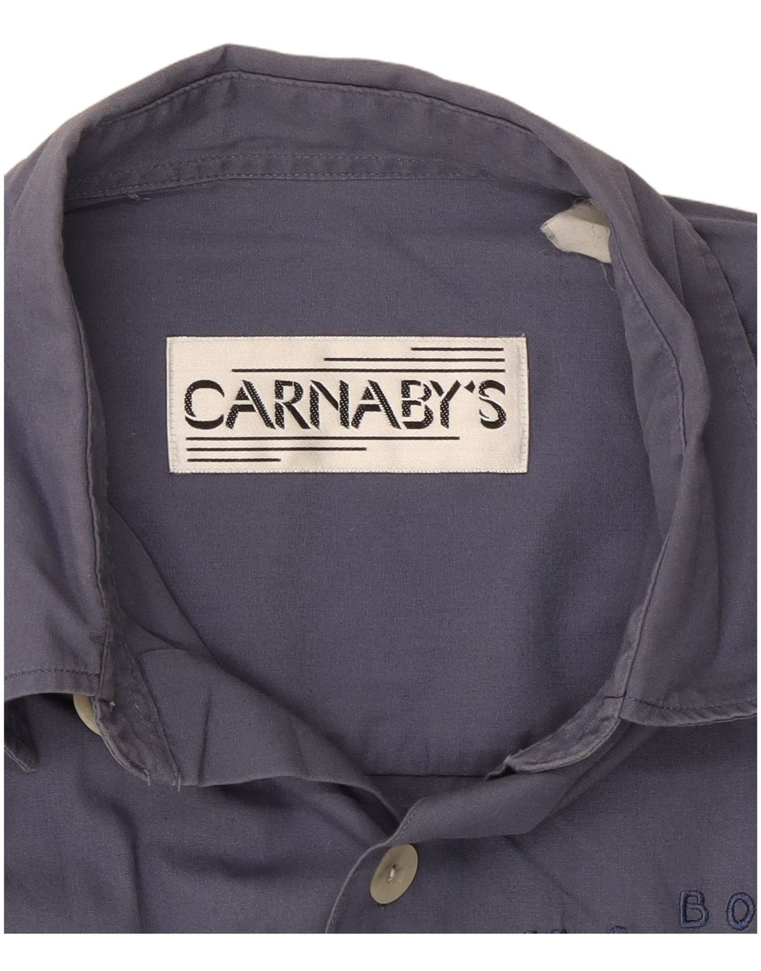 CARNABY'S Grafisk Herreskjorte Stor Marineblå