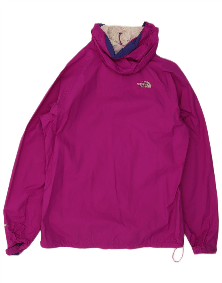 The North Face Womens Hooded Rain Jacket UK 10 Small Maroon Nylon