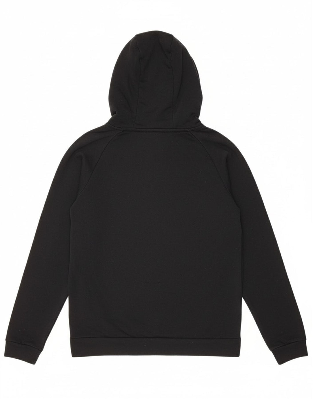 NIKE Womens Dri Fit Zip Hoodie Sweater UK 14 Medium Black Polyester