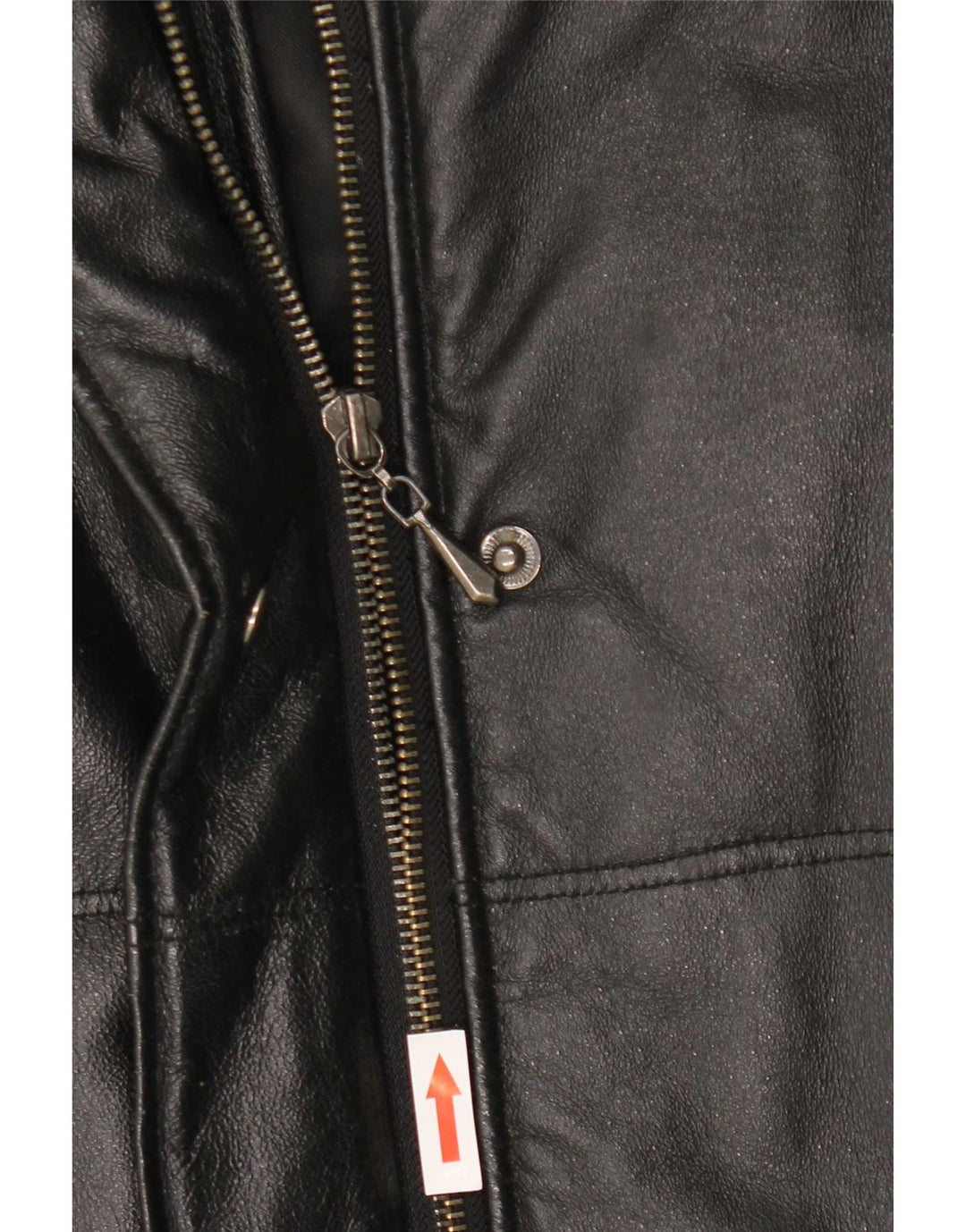 Privilegi Dame Hooded Læder Coat IT 46 Large Black