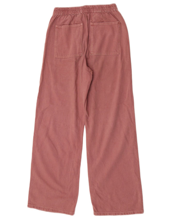 Zara Pantalon Chino Large Fille 13-14 ans W26 L28 Coton Rose
