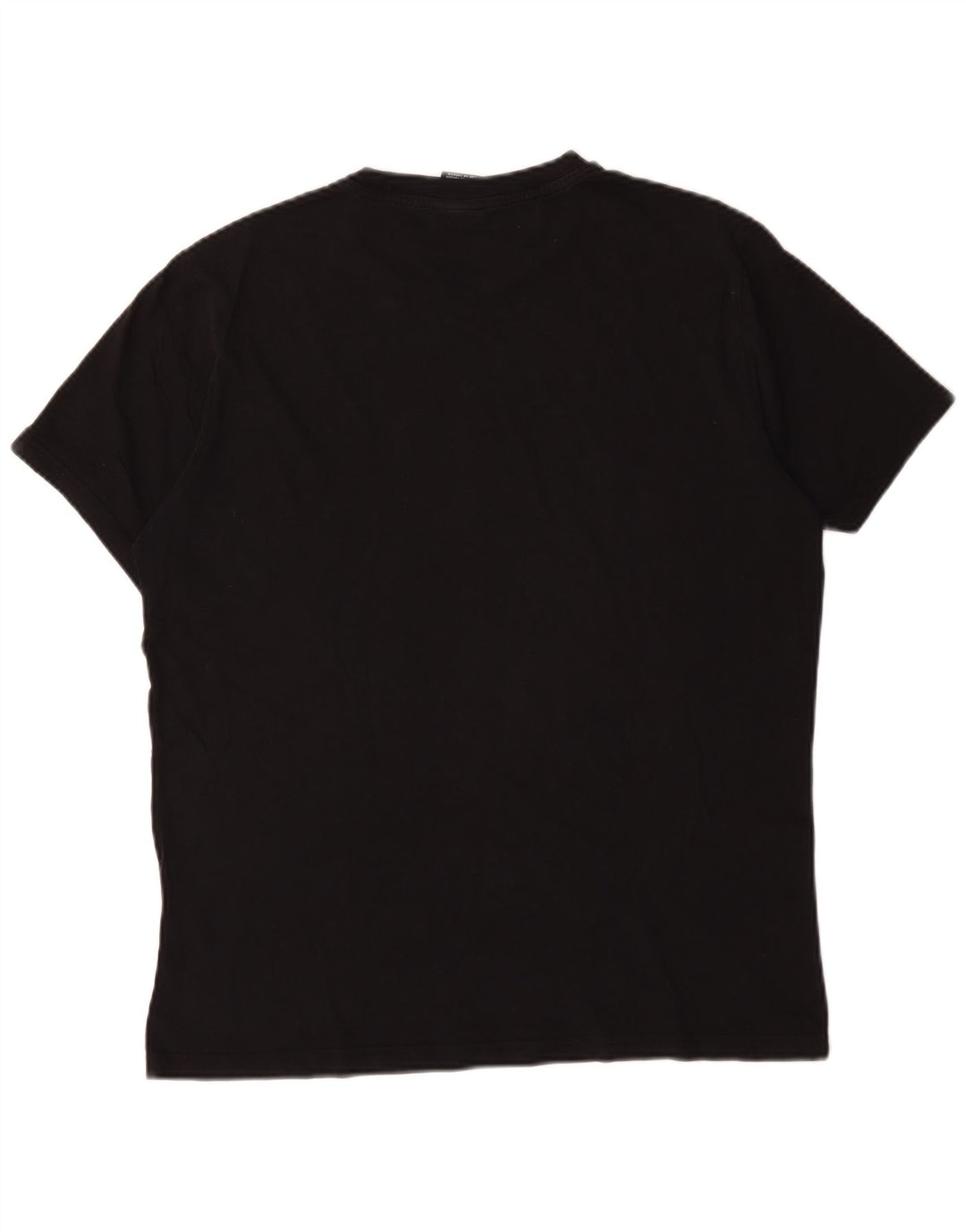 Champion Mens T-Shirt Top Large Black Cotton