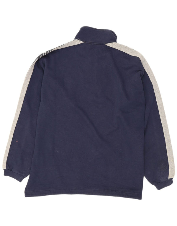 Champion Mens Graphic Sweatshirt Jumper Medium Navy Blue Colourblock
