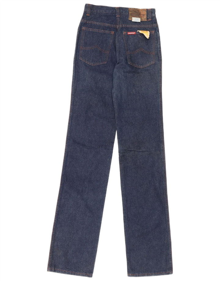 CARRERA Womens Straight Jeans W26 L35 Navy Blue Cotton