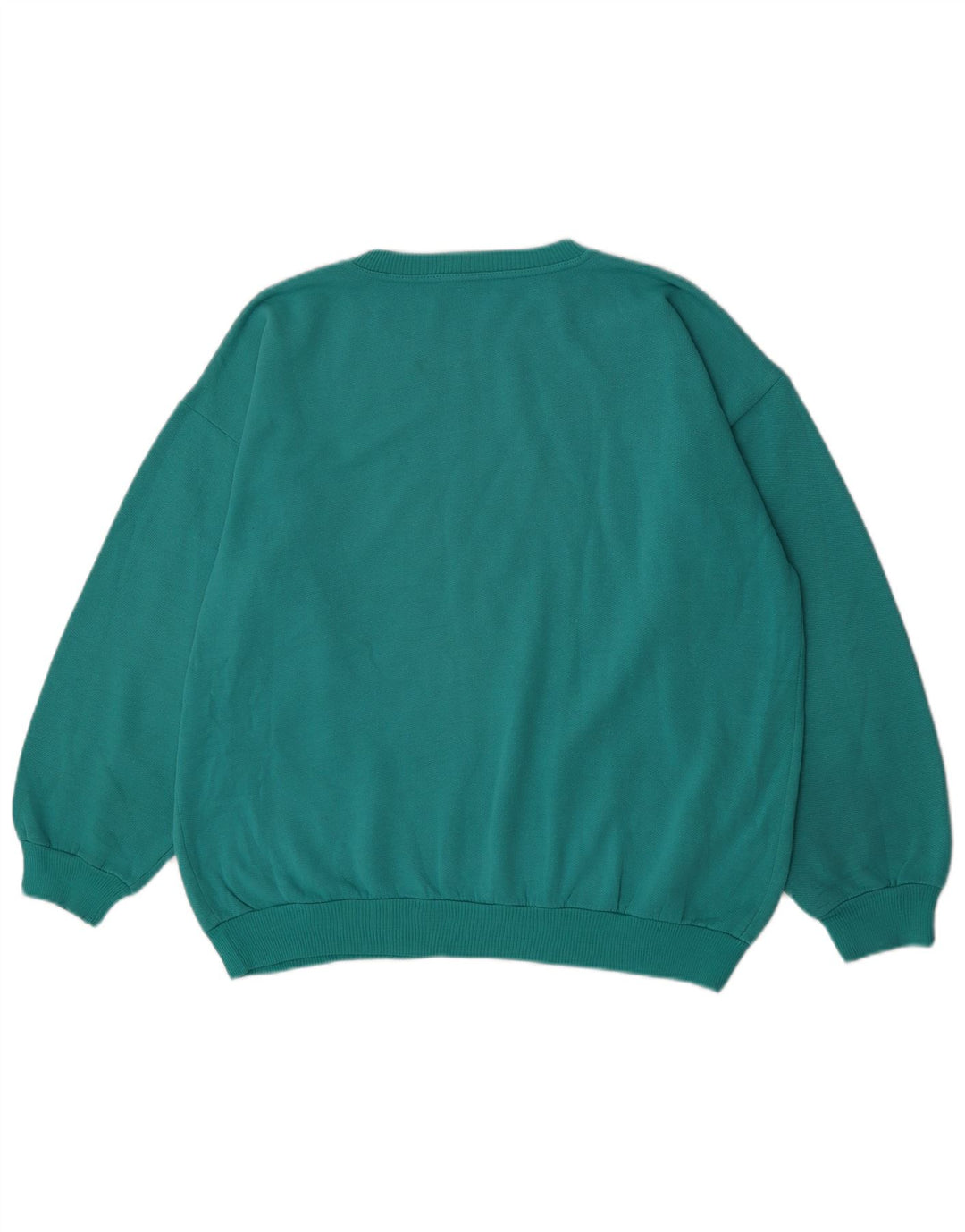 Felpa da uomo vintage maglione grande turchese