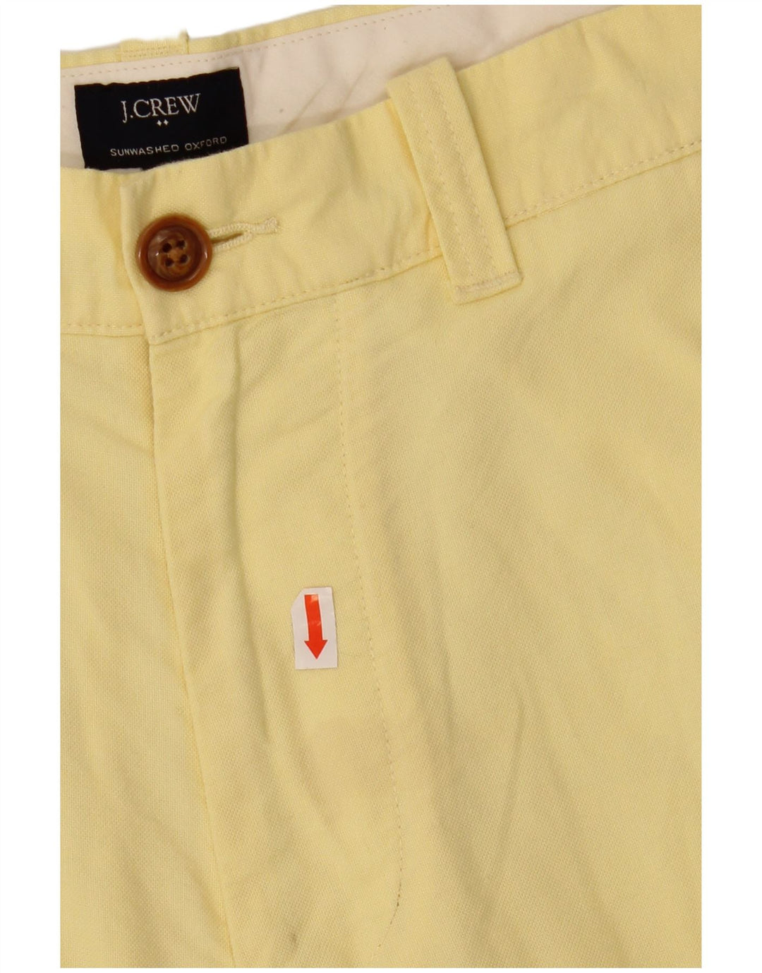 J. CREW Mens Chino Shorts W30 Medium  Yellow Cotton