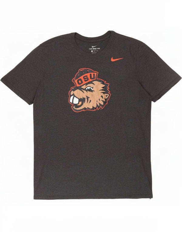 Nike Oregon State Beavers Graphic Camiseta para hombre, talla grande, gris