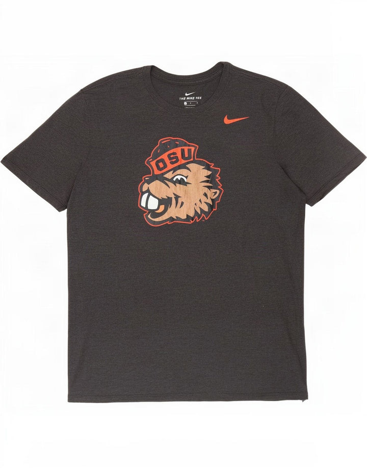 Nike Mens Oregon State Beavers Graphic T-Shirt Top Large Grey
