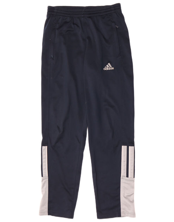 Pantaloni da tuta da uomo Adidas UK 32/34 XS Poliestere color block blu navy