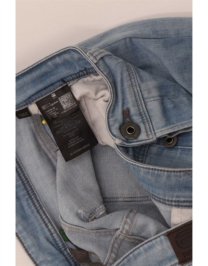 G-Star Mens Slim Jeans W36 L32 Blue Cotton