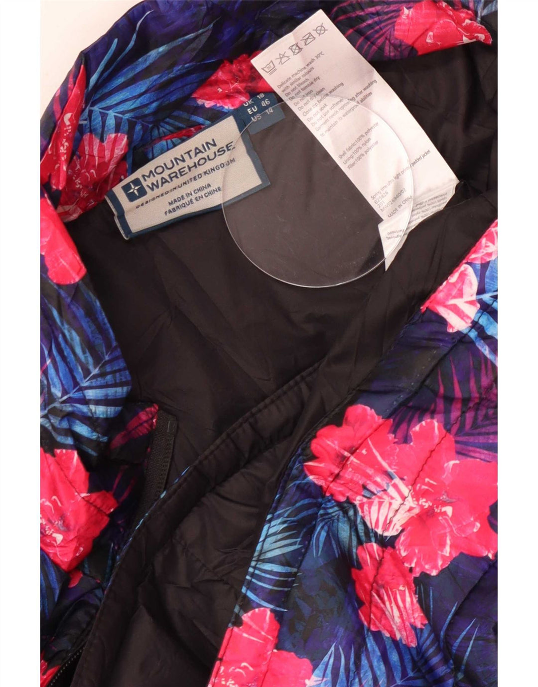 Mountain Warehouse Veste rembourrée pour femme UK 18 XL Multicolore Floral